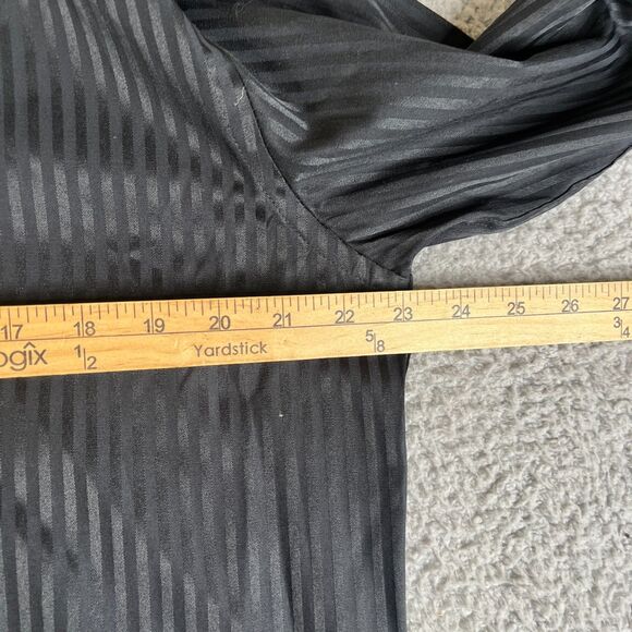 Coogi Classic Shirt Mens Large 16 32/33 Black Stripe Square Buttons Flip Cuff - Picture 13 of 13